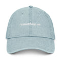 Respectfully No Denim Cap
