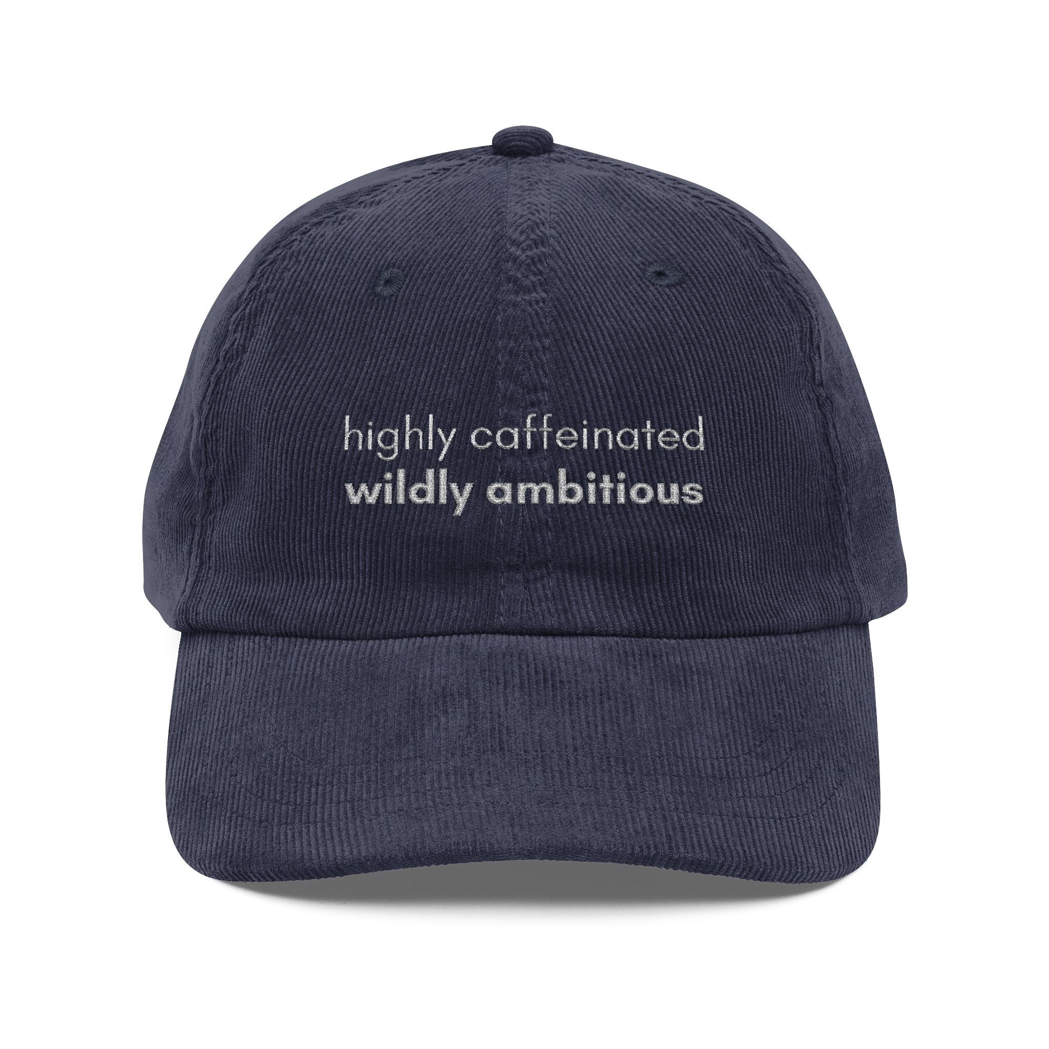 Navy Vintage Corduroy Cap