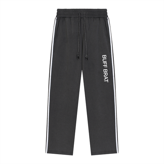 Snow Washed Contrast Tape Sweatpants